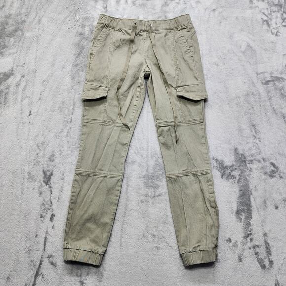 Sincerely Jules Pants Womens S Green Pull On Cargo Jogger Slim Casual Outdoors - Picture 1 of 12
